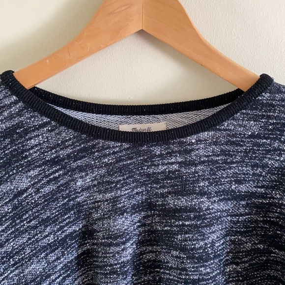 Madewell Marble Black/White Pullover Sweater Size xs - Picture 4 of 12
